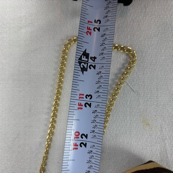 Chico’s Gold & Black Zebra Print Kiss Lock Crossbody Bag - Evening Clutch Purse - Picture 10 of 12